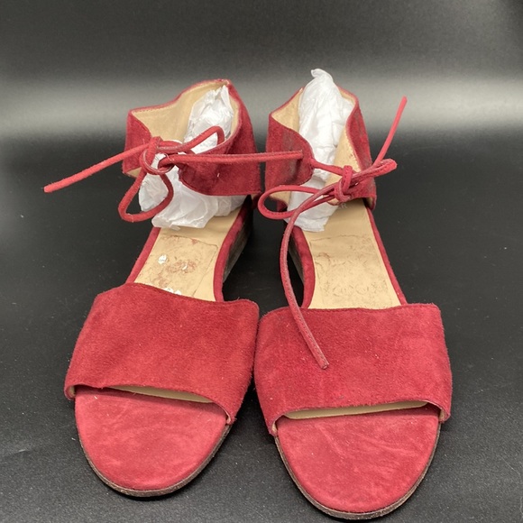 Eileen Fisher Suede Plum Sandals Low Heel 8.5us - Picture 3 of 7